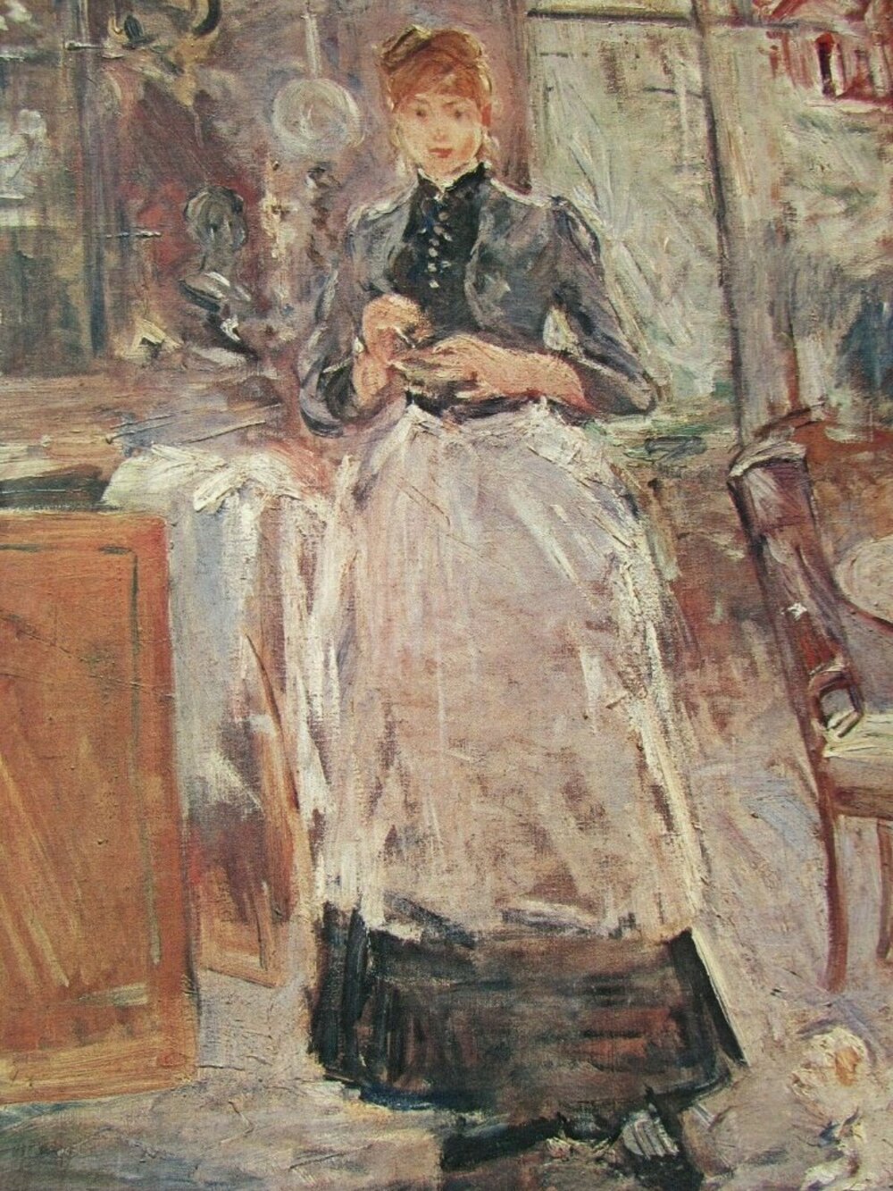 Vintage berthe Morisot In the Dining Room Print National Gallery of Art DC 53095